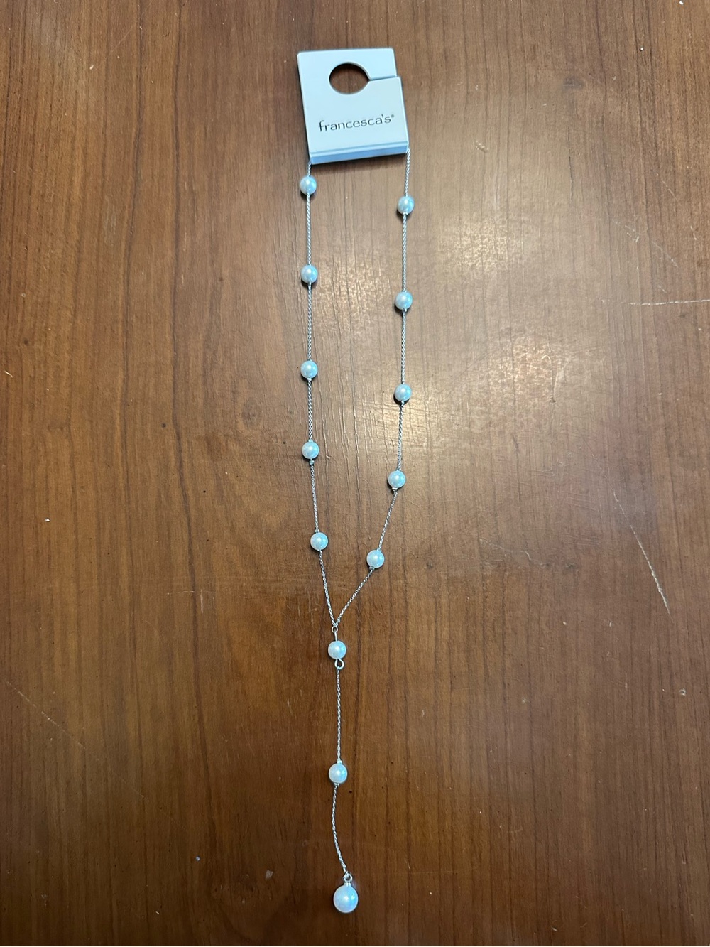Francesca's Collections Faux Pearl Beaded Necklace